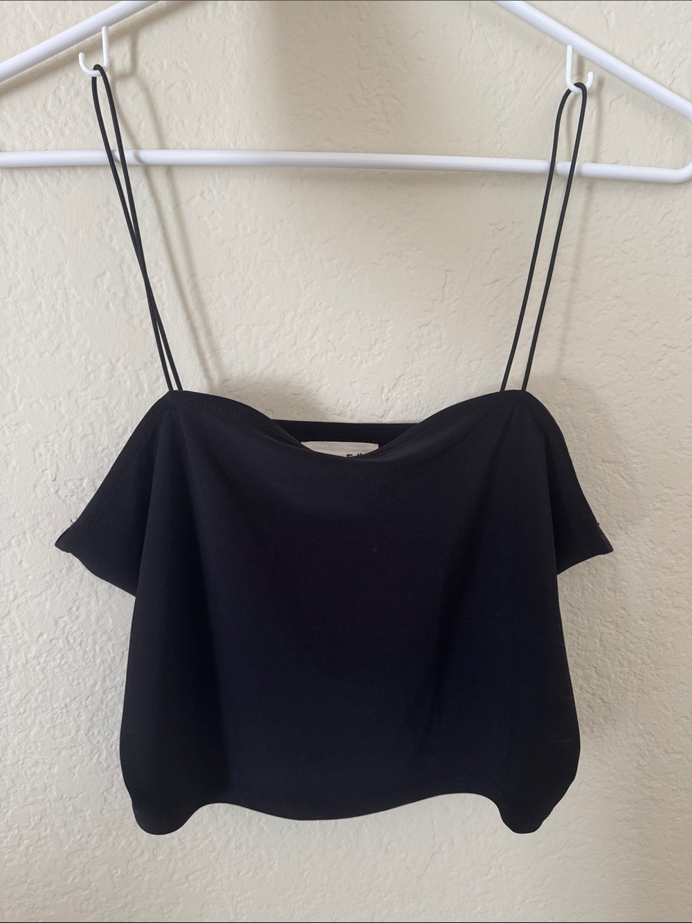 Black Women's Flowy/Loose Spaghetti Strap Top